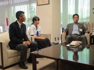 市長訪問-全中出場報告-