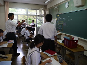 授業風景(9月)~2次方程式の利用~