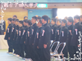入学式での新入生の様子